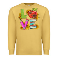 Antique Gold love with pen and  serape leopard Premium Sweatshirt - Artiststas