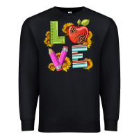 Black love with pen and  serape leopard Premium Sweatshirt - Artiststas