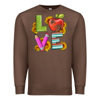 Chestnut love with pen and  serape leopard Premium Sweatshirt - Artiststas