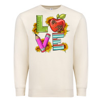 Sandshell love with pen and  serape leopard Premium Sweatshirt - Artiststas