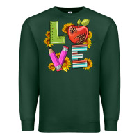 Sports Green love with pen and  serape leopard Premium Sweatshirt - Artiststas