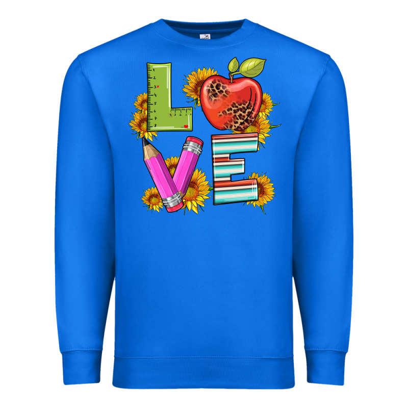 Love With Pen And  Serape Leopard Premium Sweatshirt by Artiststas | Teevron