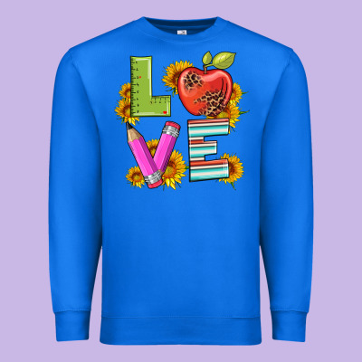 Love With Pen And  Serape Leopard Premium Sweatshirt Designed By Artiststas