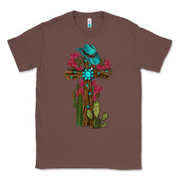 Chestnut cross gemstone cactus roses cowboy hat Classic Tee - RanaPortraitStore