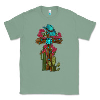 Sage cross gemstone cactus roses cowboy hat Classic Tee - RanaPortraitStore