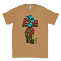 Toasted Coconut cross gemstone cactus roses cowboy hat Classic Tee - RanaPortraitStore