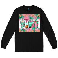 Black nurse coffee cups Long Sleeve Tee - Zillion Design Studio