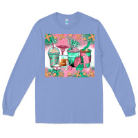 Colony Blue nurse coffee cups Long Sleeve Tee - Zillion Design Studio