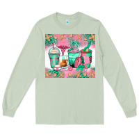 Matcha nurse coffee cups Long Sleeve Tee - Zillion Design Studio