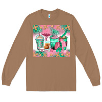 Toasted Coconut nurse coffee cups Long Sleeve Tee - Zillion Design Studio