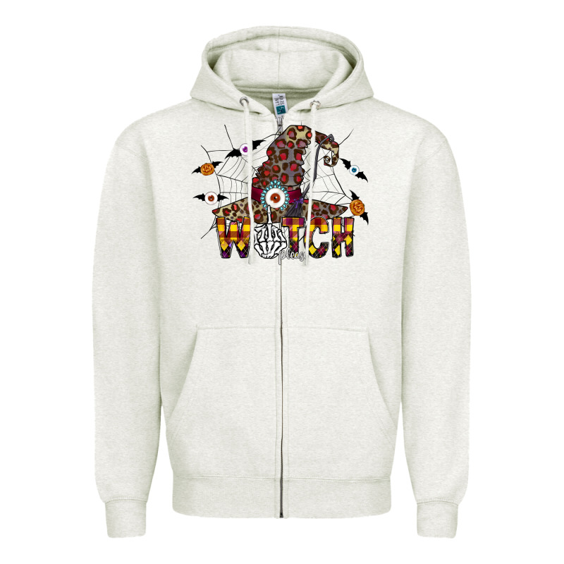 Witch Please Zipper Hoodie by CowhideDigitalArt | Teevron