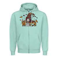 Seafoam Witch Please Zipper Hoodie - CowhideDigitalArt