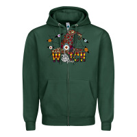 Sports Green Witch Please Zipper Hoodie - CowhideDigitalArt