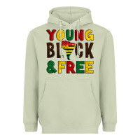 Matcha young black and free Heavyweight Hoodie - Artiststas