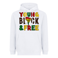 White young black and free Heavyweight Hoodie - Artiststas