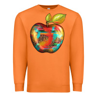 Carrot leopard turquoise glitter serape Premium Sweatshirt - Artiststas