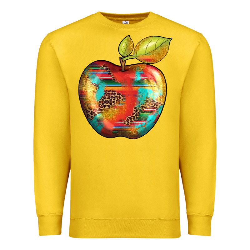 Leopard Turquoise Glitter Serape Premium Sweatshirt by Artiststas | Teevron