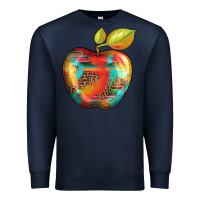 Navy leopard turquoise glitter serape Premium Sweatshirt - Artiststas