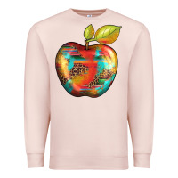 Pale Pink leopard turquoise glitter serape Premium Sweatshirt - Artiststas