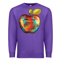 Purple leopard turquoise glitter serape Premium Sweatshirt - Artiststas