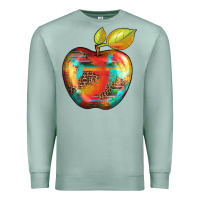 Seafoam leopard turquoise glitter serape Premium Sweatshirt - Artiststas