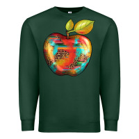 Sports Green leopard turquoise glitter serape Premium Sweatshirt - Artiststas