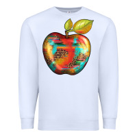 White leopard turquoise glitter serape Premium Sweatshirt - Artiststas