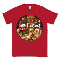 Red Hot Cocoa With Cat Classic Tee - FaDigitalArtStudio