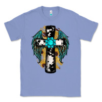 Colony Blue cross gemstone wings Classic Tee - RanaPortraitStore