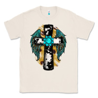 Natural cross gemstone wings Classic Tee - RanaPortraitStore