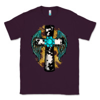 Plum cross gemstone wings Classic Tee - RanaPortraitStore