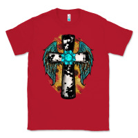 Red cross gemstone wings Classic Tee - RanaPortraitStore