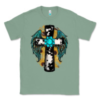 Sage cross gemstone wings Classic Tee - RanaPortraitStore