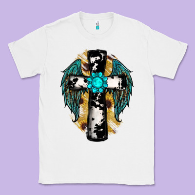 Cross Gemstone Wings Classic Tee Designed By Ranaportraitstore