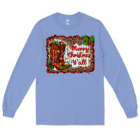 Colony Blue merry christmas yall Long Sleeve Tee - RanaPortraitStore