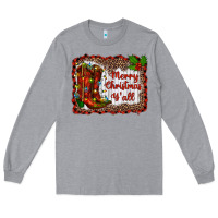 Heather Grey merry christmas yall Long Sleeve Tee - RanaPortraitStore