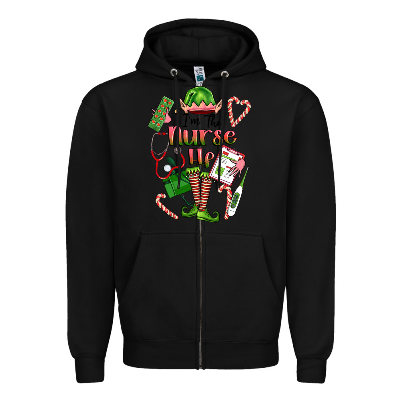 Im The Nurse Elf Zipper Hoodie by FaDigitalArtStudio | Teevron