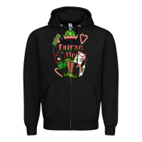 Black im the nurse elf Zipper Hoodie - FaDigitalArtStudio