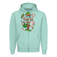 Seafoam im the nurse elf Zipper Hoodie - FaDigitalArtStudio