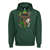 Sports Green im the nurse elf Zipper Hoodie - FaDigitalArtStudio