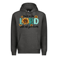 Charcoal Heather trust in the lord with all your heart Premium Hoodie - MaliasSmallBusiness