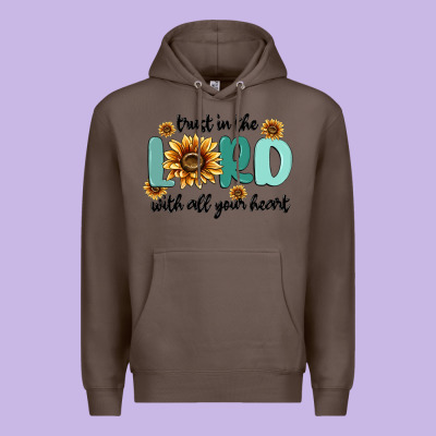 Trust In The Lord With All Your Heart Premium Hoodie Designed By Maliassmallbusiness