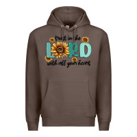 Coffee trust in the lord with all your heart Premium Hoodie - MaliasSmallBusiness