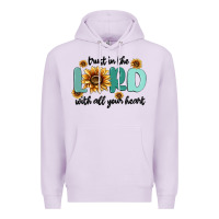 Lilac trust in the lord with all your heart Premium Hoodie - MaliasSmallBusiness