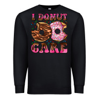 Black i donut care Premium Sweatshirt - AdoDesignShop