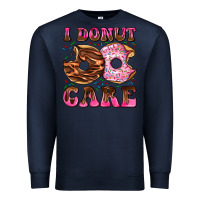 Navy i donut care Premium Sweatshirt - AdoDesignShop