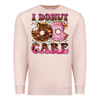 Pale Pink i donut care Premium Sweatshirt - AdoDesignShop