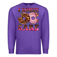 Purple i donut care Premium Sweatshirt - AdoDesignShop