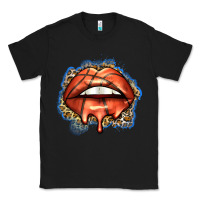 Black basketball lips Classic Tee - Zillion Design Studio