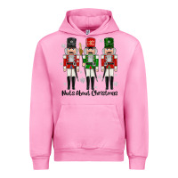 Fuchsia Pink Nuts About Christmas Urban Hoodie - MaliasSmallBusiness